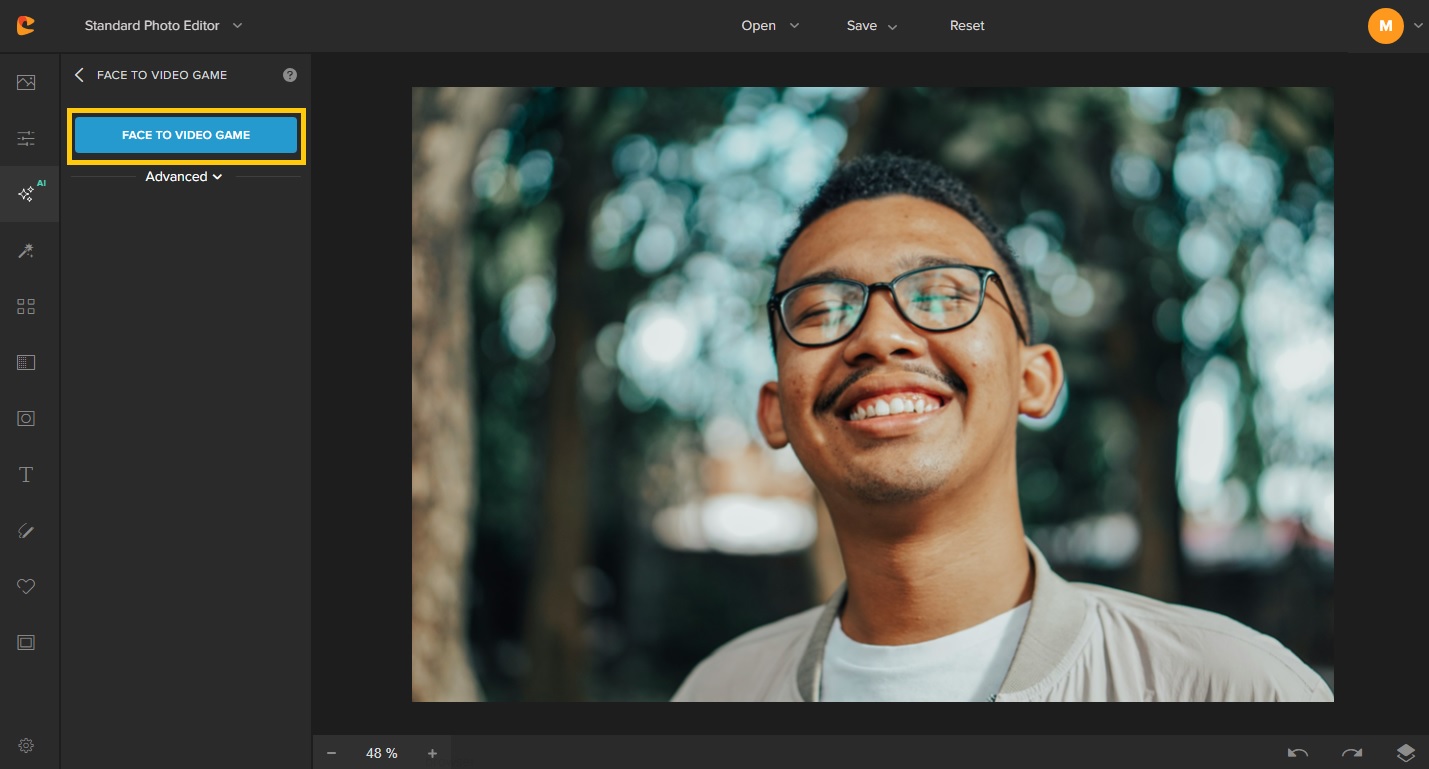 colorcinch face to video game ps2 filter