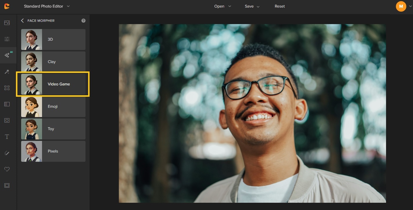 colorcinch upload - face to video game