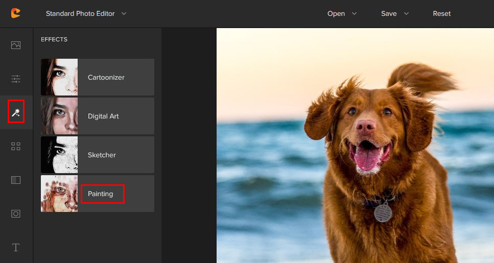 photo to oil painting with Colorcinch