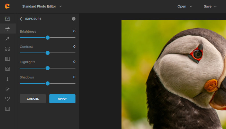 exposure tools in colorcinch