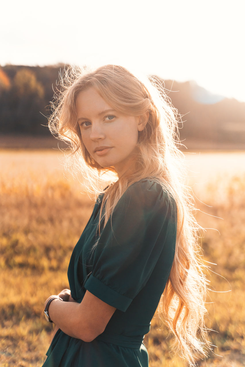 portrait taken during golden hour