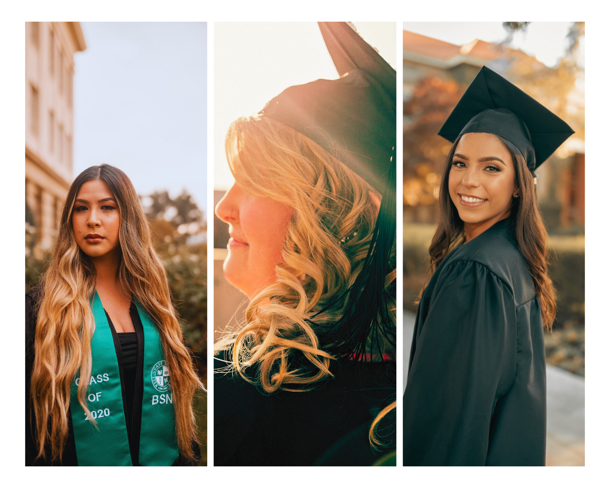 golden hour grad photo