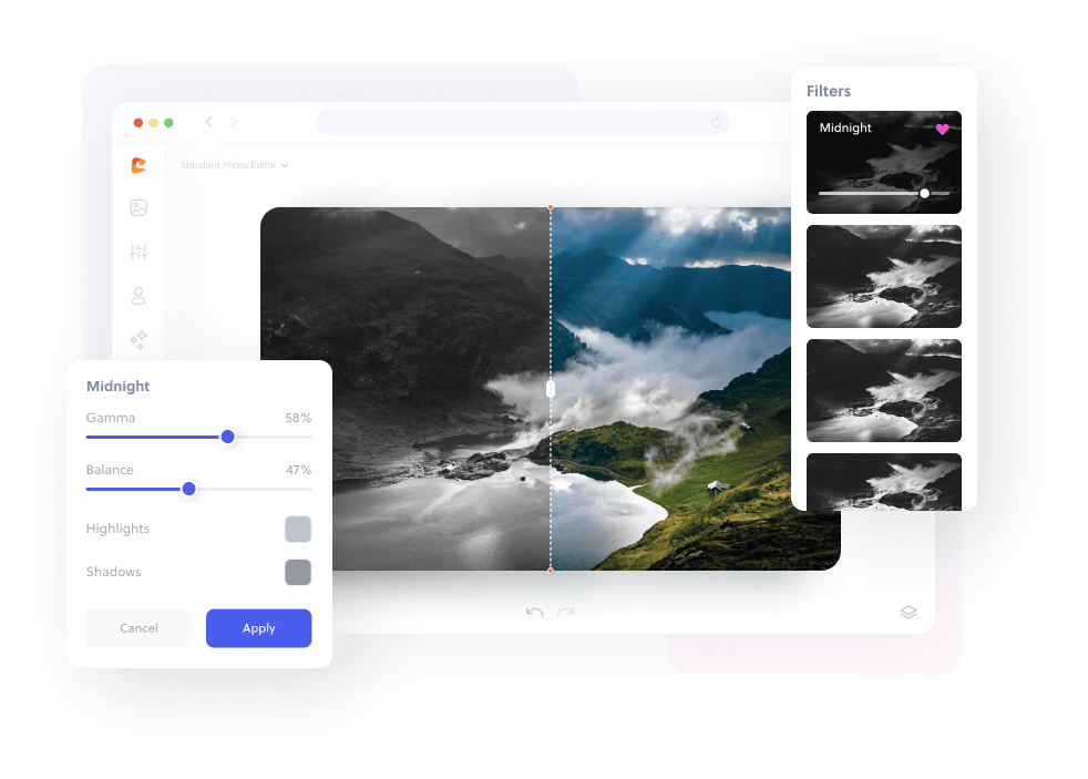 Grayscale images online.