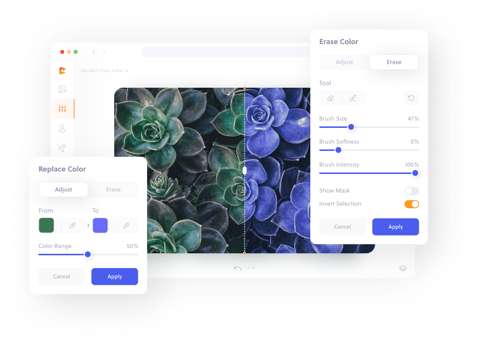 Photo color changer.