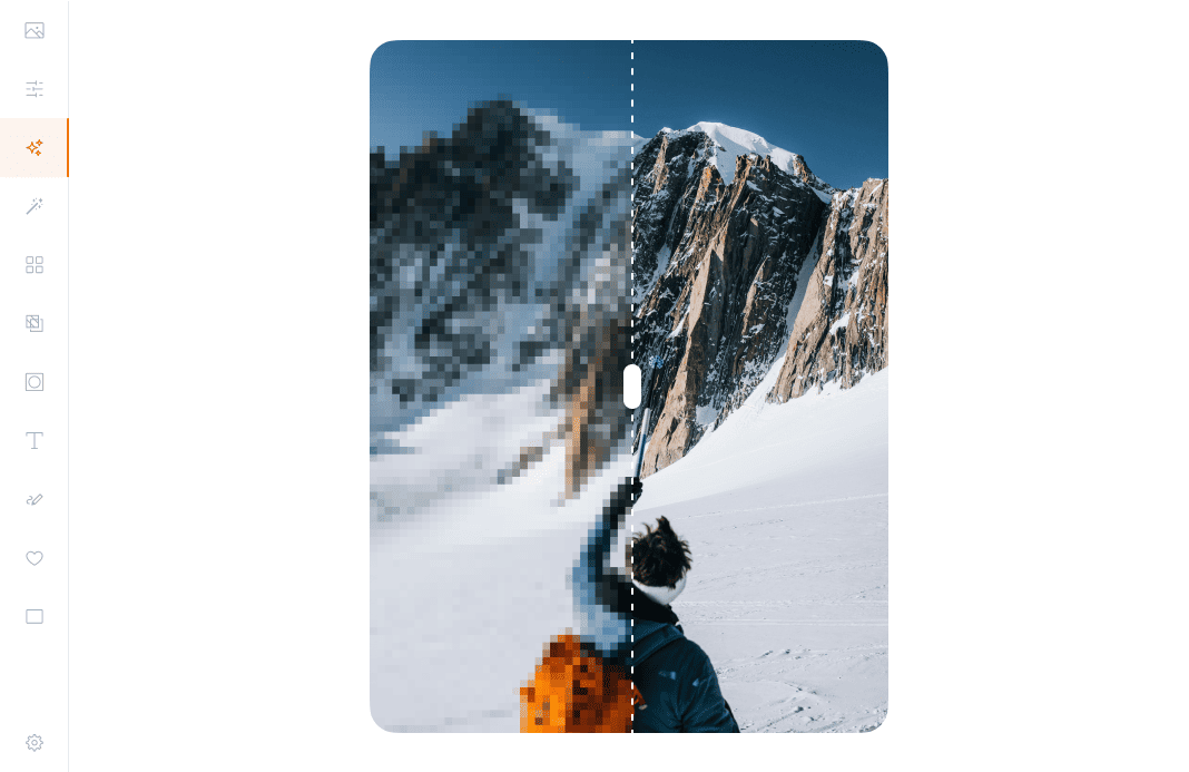 Upscale and enhance image